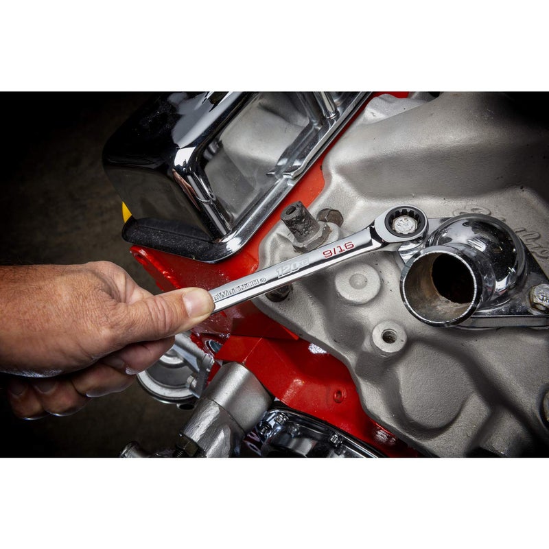 GEARWRENCH 1-1/16"" 120XP Universal Spline XL Ratcheting Combination Wrench - 86446 - Image 5